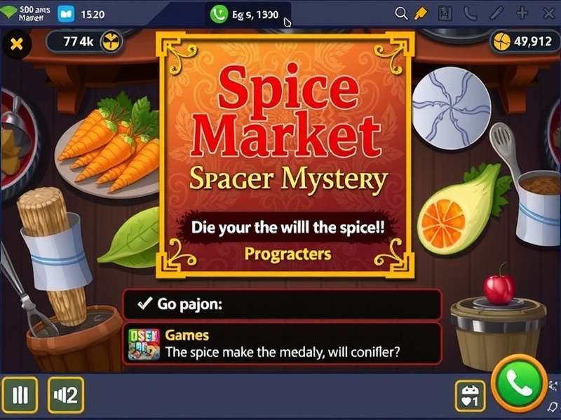 Spice Market Mystery Game Screenshot